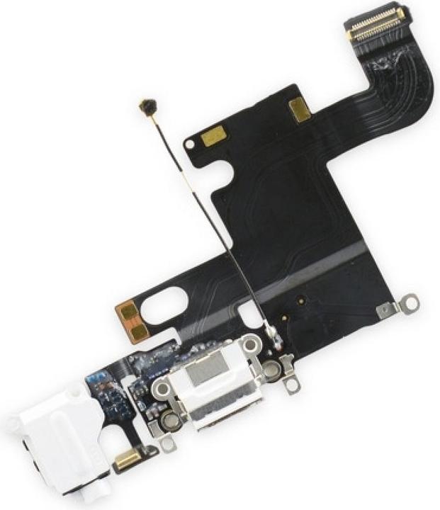 Produktbild Foxconn iPhone 6 Lightning Dock Connector Audio Flex Mikrofon weiss (iPhone 6)