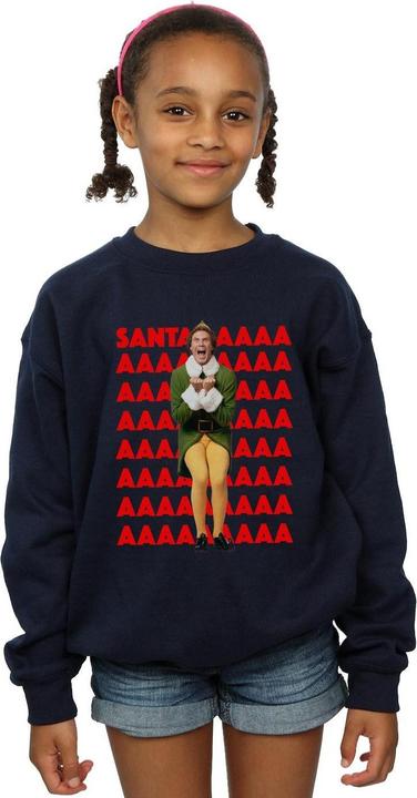 Produktbild Elf Buddy Santa Scream Sweatshirt Mädchen (128)