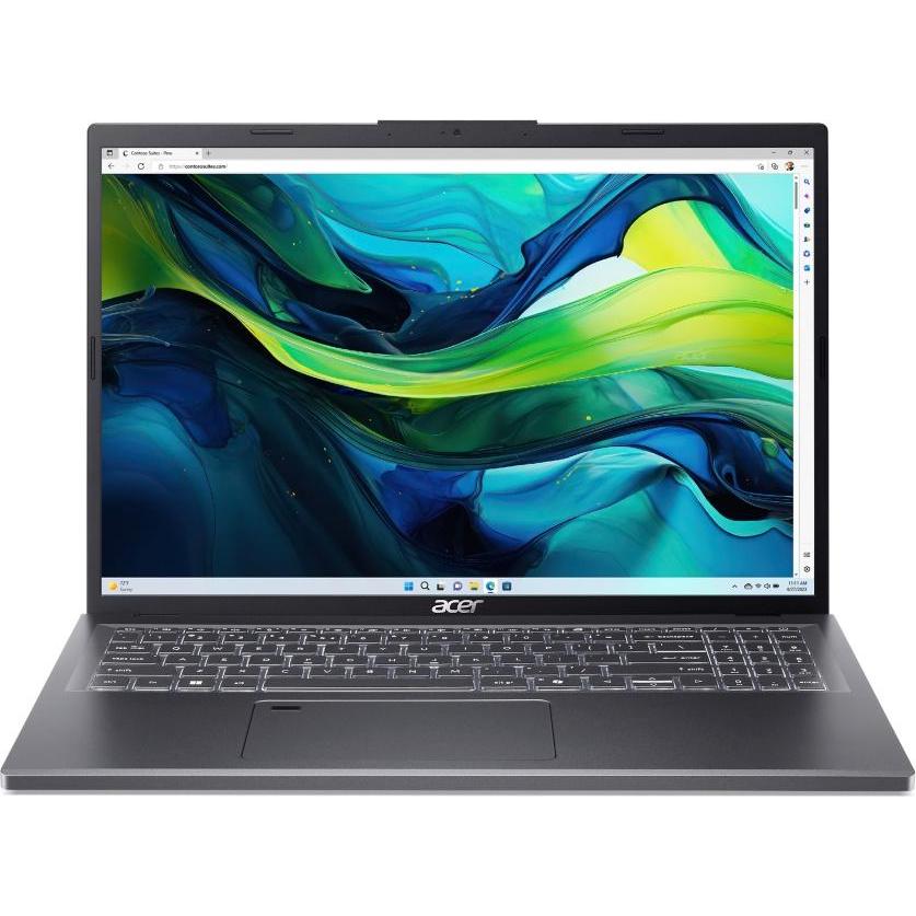 Acer 16 A16-51GM-77V6 (16", Intel Core 7 150U, 16 GB, 1000 GB, Eng. Int.), Notebook, Grau