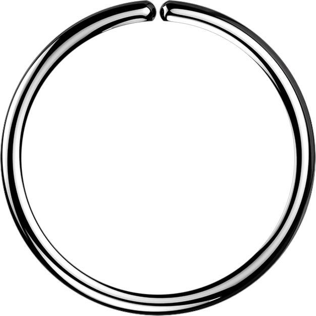 Produktbild Star Piercing Micro Piercing Ring schwarz (ohne Messing, Chirurgenstahl 316L)