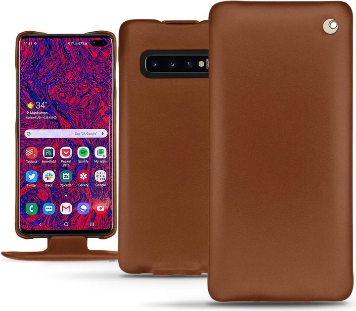 Produktbild Noreve Lederschutzhülle vertikal (Samsung Galaxy S10+)