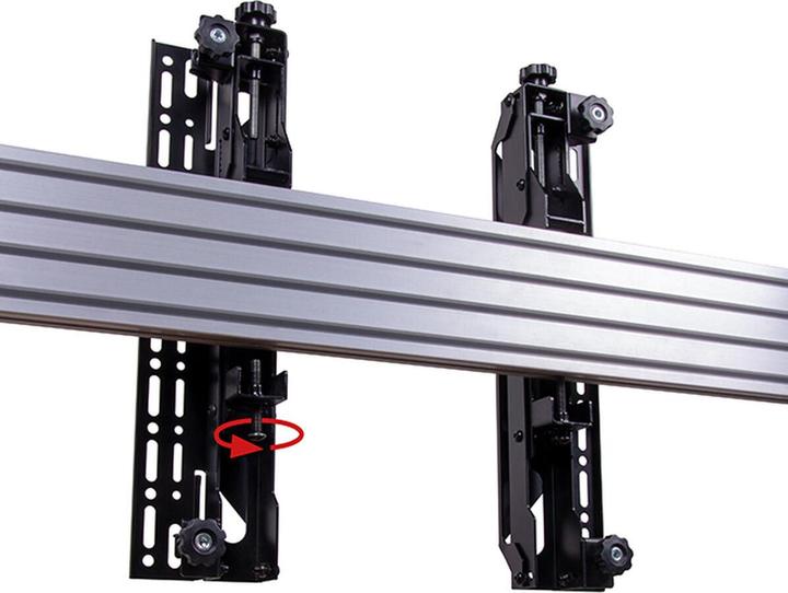 Actual product image b-tech BT8390-VESA400MAF - Flat Panel Display Mounting Arm - Black - 70 kg - Rail - 177 (70")