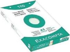Image du produit Exacompta Étui de 100 fiches - bristol ligné non perforé 210x297mm - Blanc (210 x 297 mm, 205 g/m², 100 x)