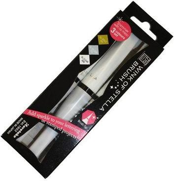 Produktbild Zig Glitzerstifte Wink of Stella Brush (Silber, Gold, Transparent)
