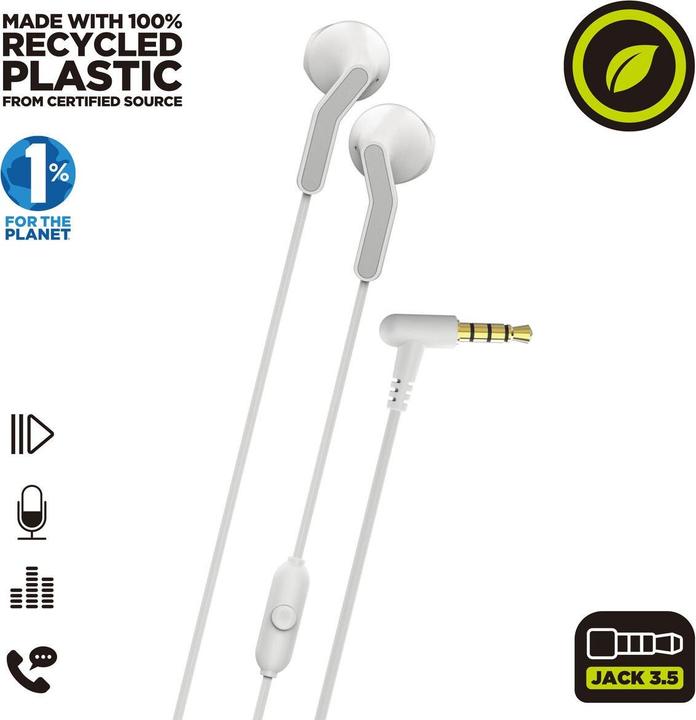 Actual product image Muvit Kopfhörer for Change E56 Weiss (Cable)