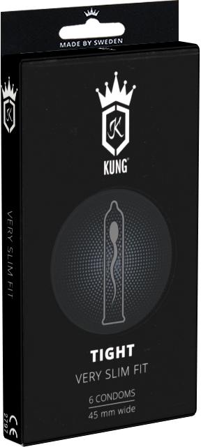 Kung Tight» Very Slim Fit - 6 sehr enge Kondome mit 45mm Breite (6 Stk.)