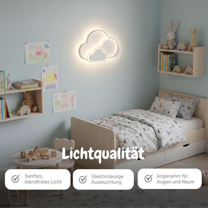 Produktbild Hermex LED Wolken-Deckenleuchte Deckenlampe Lampe Wohnzimmerlampe Leuchte (5400 lm)