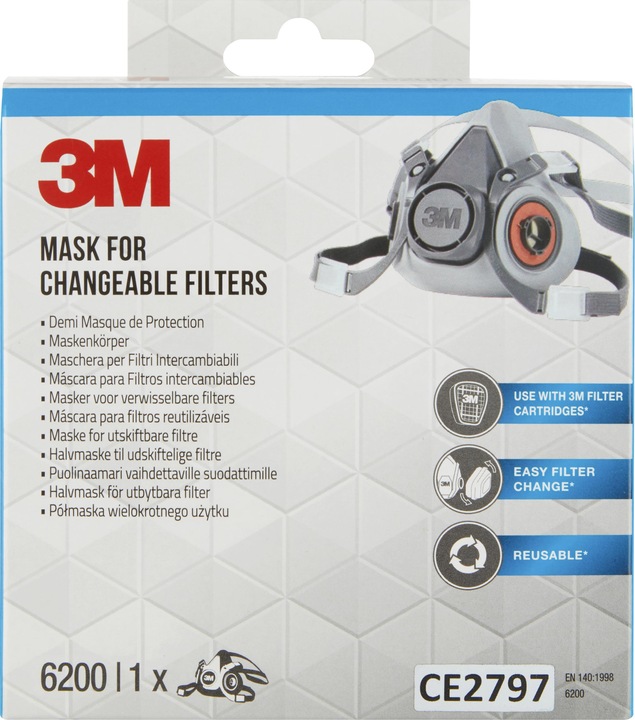 Immagine prodotto 3M Maschera di protezione delle vie respiratorie (1 x)