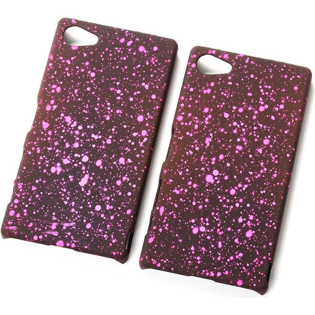 Thumbnail - König Design Handy Hülle Schutz Case Bumper Etuis für Sony Xperia Z5 Compact 3D Sterne Pink (Sony Xperia Z5 Compact), Sm...