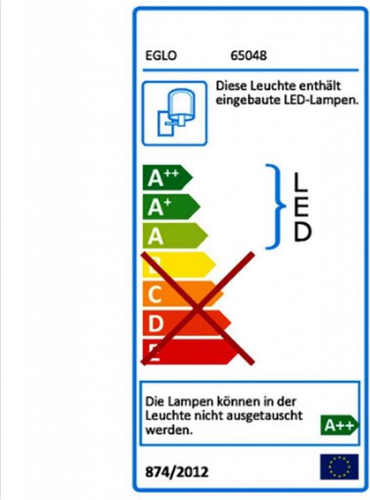 Energie-Label EGLO SAKEDA PRO LED-Wandl. m.Sensor ant. (650 lm, IP44)