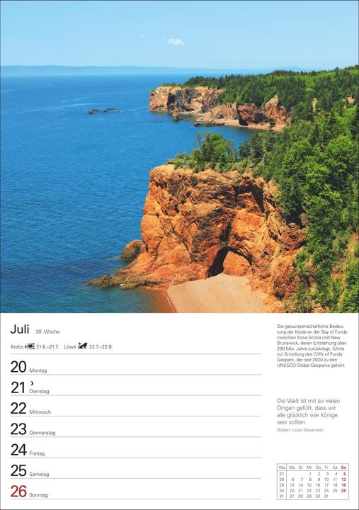 Produktbild Harenberg Kanada Wochenplaner 2026 - Eine Reise in 53 Bildern