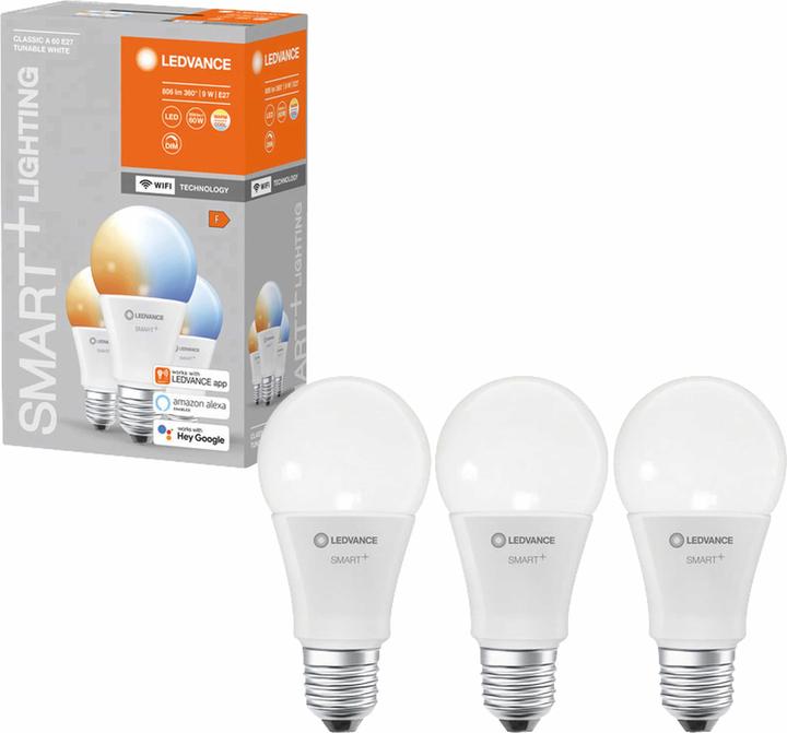 Immagine prodotto Ledvance Smart Classic 60 (E27, 9 W, 806 lm, 3 x, F)
