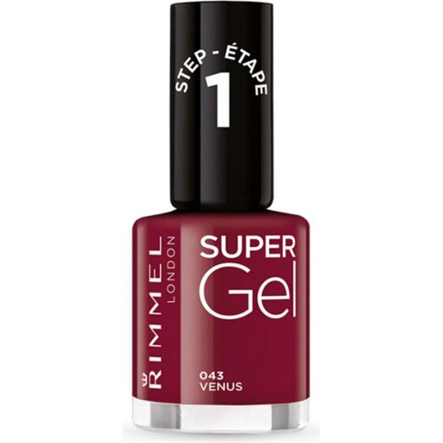 Rimmel London, Smalto per unghie, Super Gel STEP1 (043 Venere, Smalto per unghie effetto gel)
