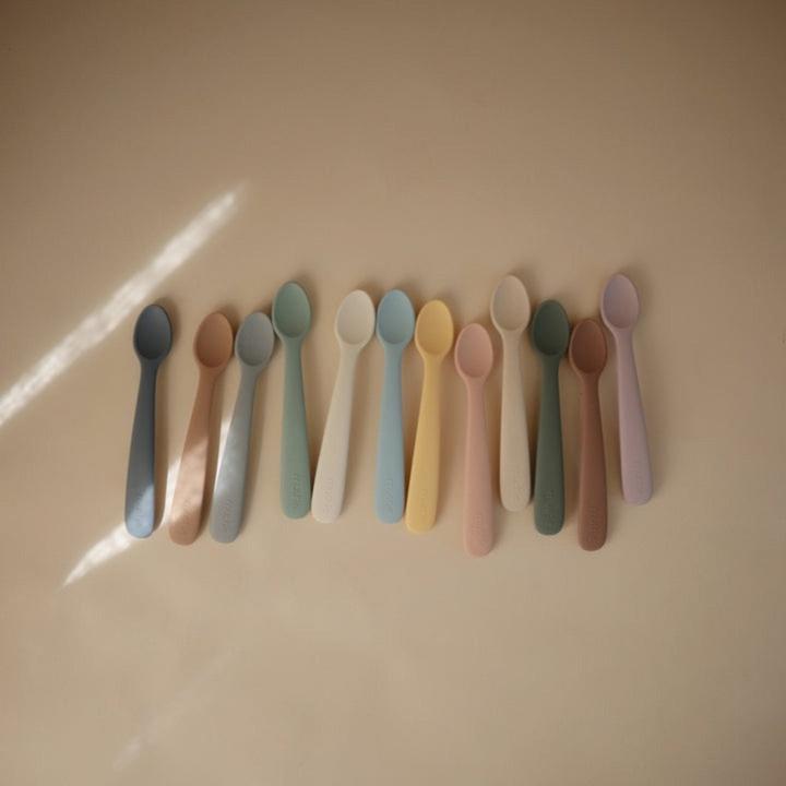 Actual product image Mushie 2 Pack Silicone Spoon Powder