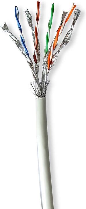 Nedis Rotoli di cavo di rete | CAT7 | solido | S/FTP | rame puro | 50,0 m | per interni | rotondo | (S/FTP, CAT7, 50 m)