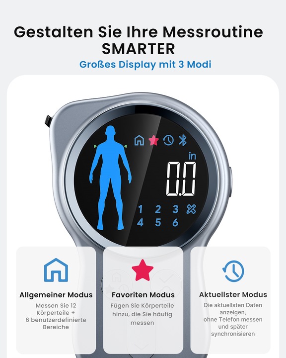 Actual product image Renpho Smart Tape Measure+