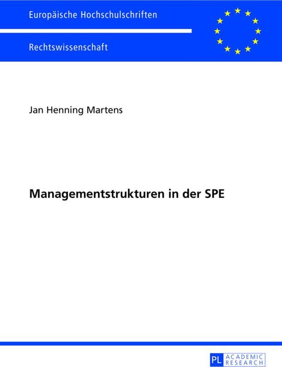 Produktbild Managementstrukturen in der SPE (Deutsch, Jan Henning Martens, 2013)
