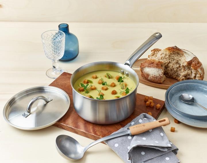 Immagine prodotto de Buyer Set di 6 pentole Alchimy: 2 pentole da 16, 24cm+casseruola da 20cm (Set di pentole e padelle da cucina, Acciaio inossidabile)