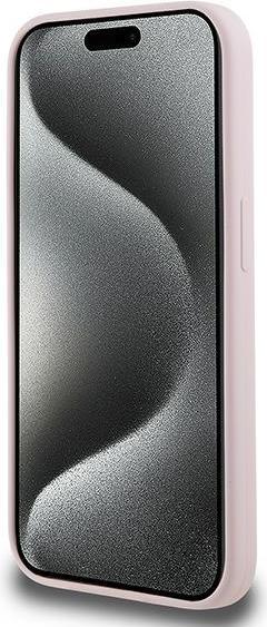 Actual product image Karl Lagerfeld KLHMP15XSKCHPPLP iPhone 15 Pro Max 6.7" różowy/pink hardcase Silicone Karl & Choupett (Apple iPhone 15 Pro Max)