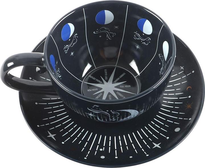 Actual product image Something Different Moon Phases Teacup & Saucer (500 ml)
