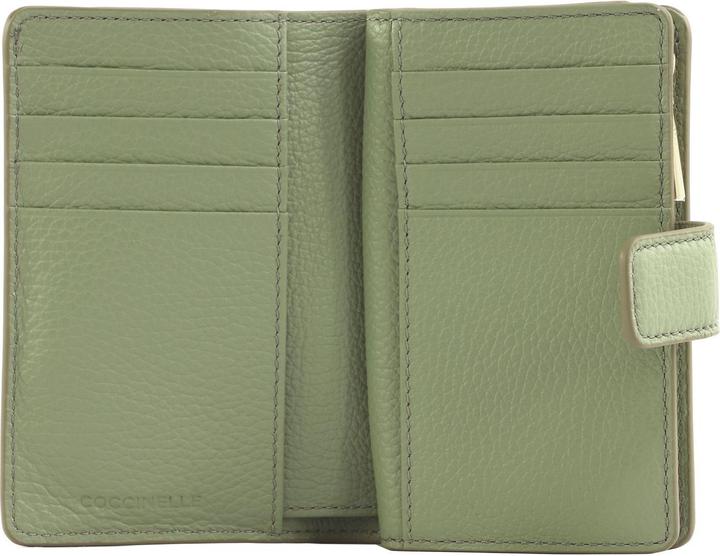 Actual product image Coccinelle Metallic Soft Mini Wallet Grained Leather