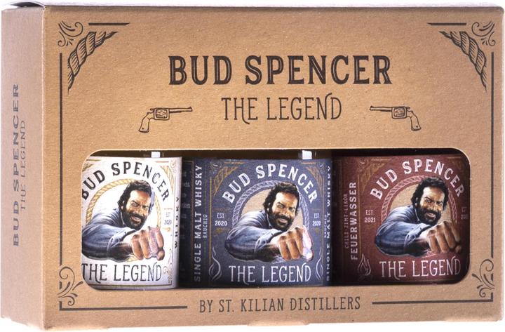 Produktbild St. Kilian Distillers Bud Spencer the Legend (Blended Malt Whisky, 3 x 5 cl)