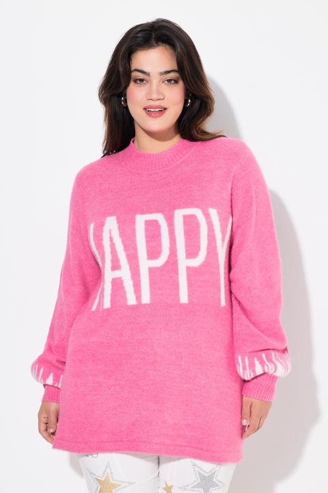 Produktbild Angel of Style Pullover, HAPPY-Statement, Ballon-Langarm (46, 48)