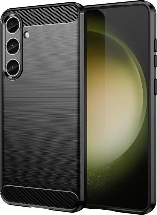 Produktbild Amazon Hülle für Samsung Galaxy S24 Plus 5G Schutz Handy Case Cover Carbon Etuis Bumper (Samsung Galaxy S24+)