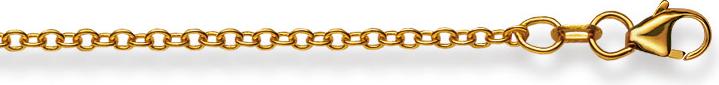 Image du produit Natsumi Schmuck Collier en or jaune 9K/375 Ancre ronde 2mm (375/9 K Or jaune, 42 cm)