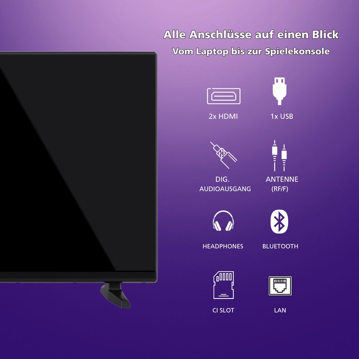 Actual product image JVC LT-32VF5356 LED-TV FHD SMART TIVO (32", LCD, Full HD, 2024)