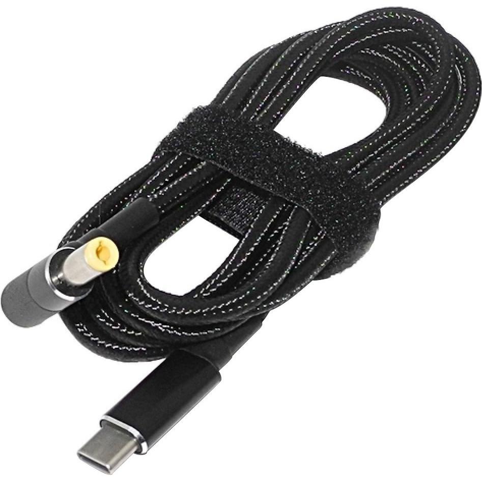 Thumbnail - PowerGuard USB-C Notebook PD Fast Charge 1.8m DC Barrel (5.5 x 2.5mm) 100W, Notebook Netzteil, Schwarz