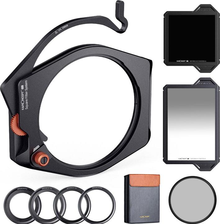 K&F Concept Concept Filterkit Square X-Pro: Houder CPL ND1000 GND (95 mm, ND- / Graufilter, 10000 mm)