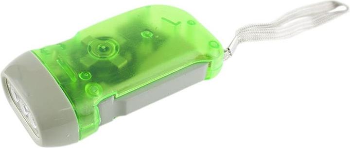 Actual product image JTI Hand-operated LED torch - Green