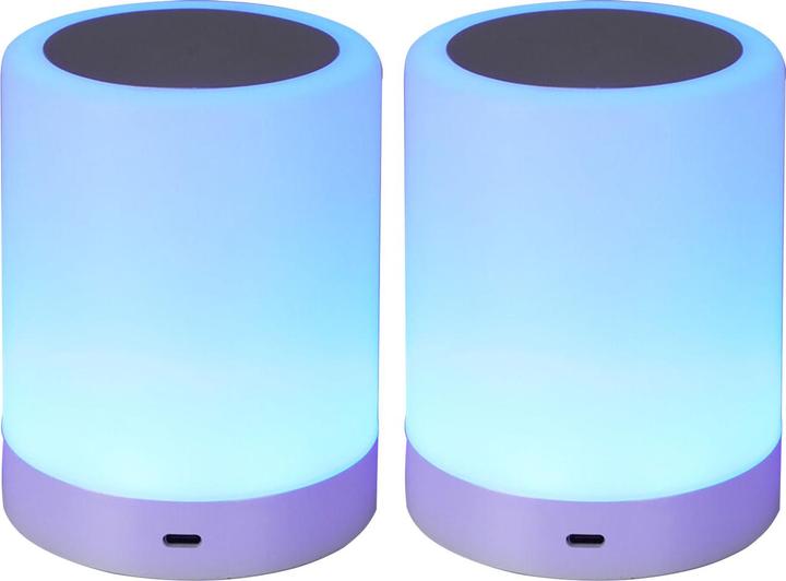 Produktbild H & S Collection 2er-Set Akku Tischlampe mit Touch Funktion