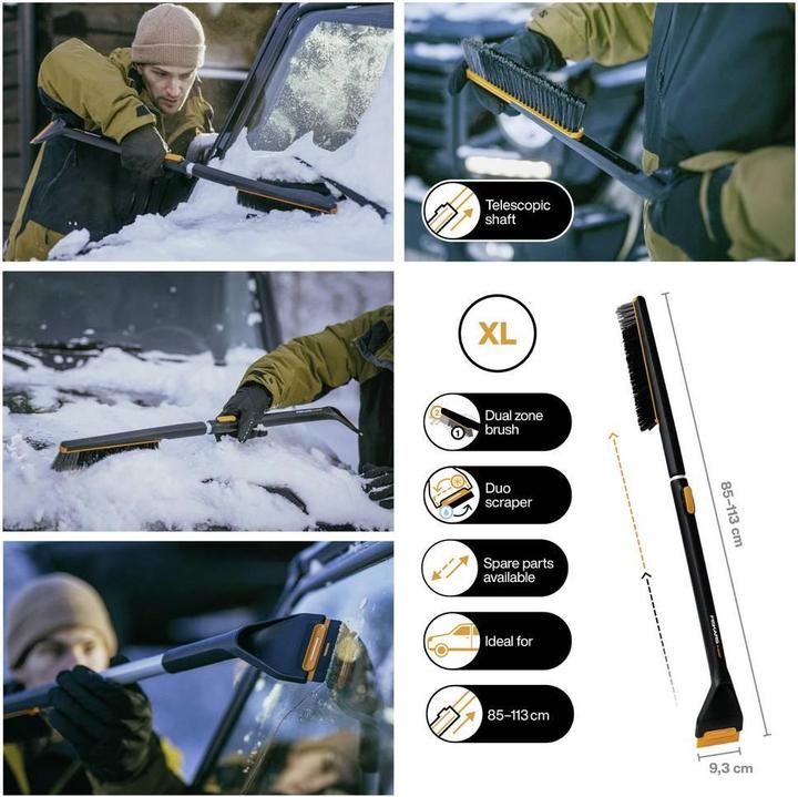 Productafbeelding Fiskars X-Series Brush And Scraper Telescopic