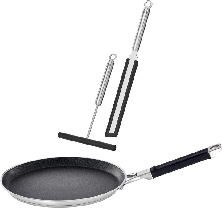 Produktbild Rösle Crêpes-Set 3tlg 28cm (Crêpe Pfanne, Edelstahl)