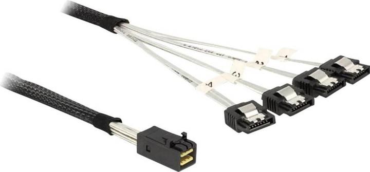 Produktbild Delock Dellock SAS Kabel: SFF-8643- 4xSATA, 0.5m