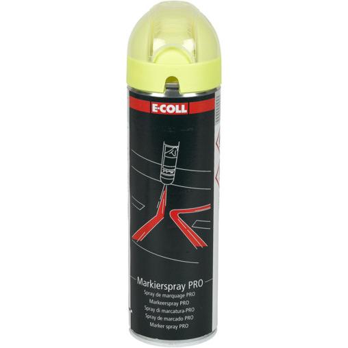 E-coll, Wandfarbe + Spezialfarbe, Markierungsspray (Fluorescent, Gelb, 0.50 l)