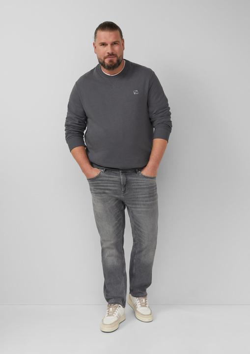 Produktbild s.Oliver Sweatshirt Sweatshirt aus Baumwollmix mit Crew Neck (3XL)