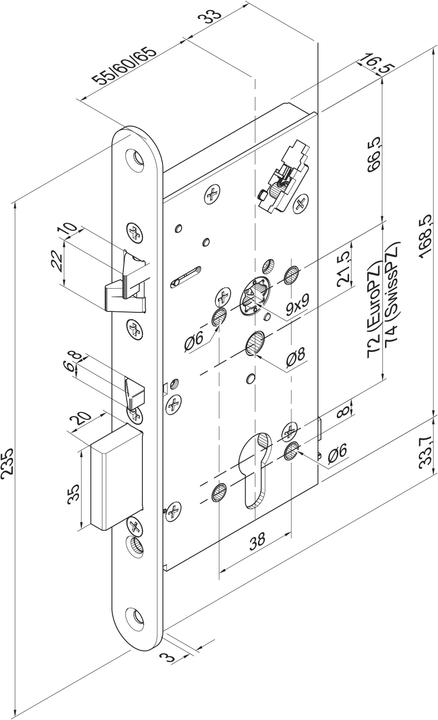 Actual product image effeff Security lock (Indoor)