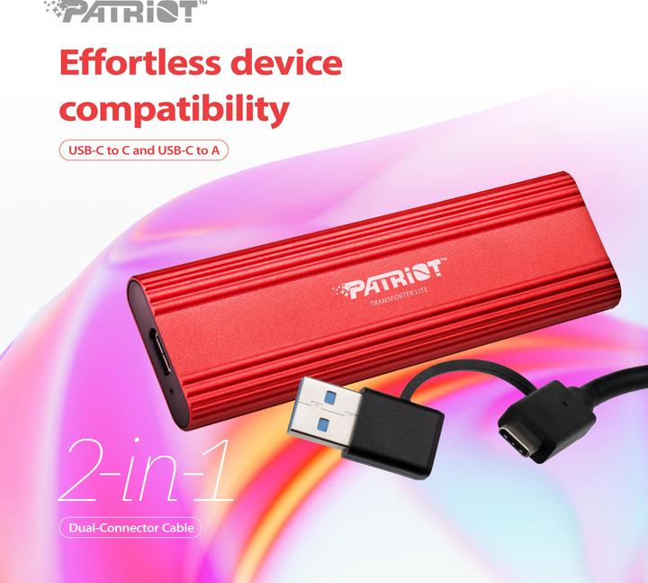 Produktbild Patriot SSD 4TB 1.0/1.0 Transporter Lite Portable USB rd PAT (4 TB)