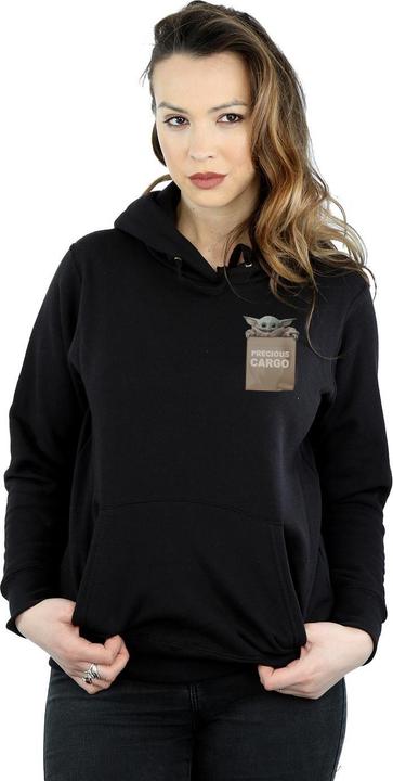 Actual product image Star Wars Womens/Ladies The Mandalorian Precious Cargo Faux Pocket Hoodie (M)