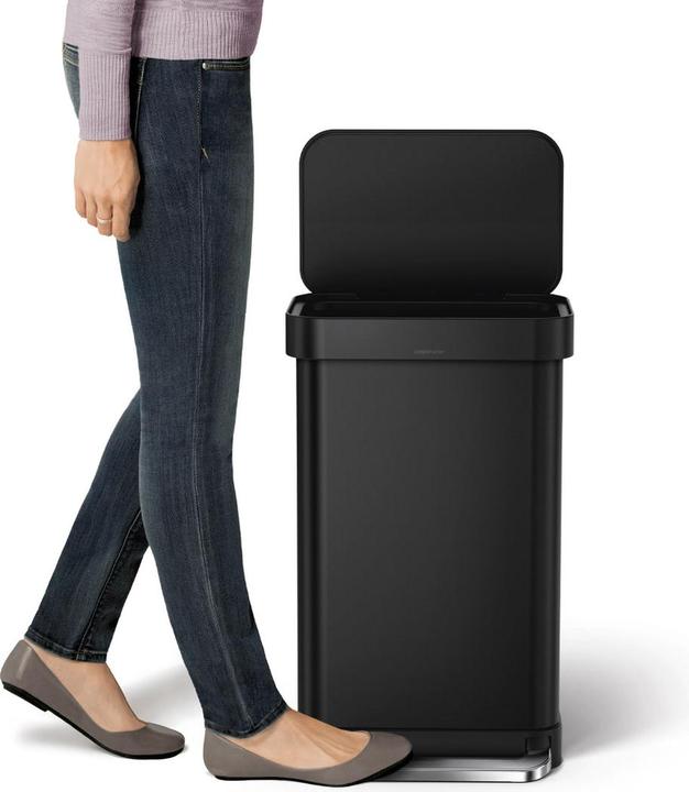 Immagine prodotto Simplehuman Cestino per pedali da 45 l, nero opaco (45 l)