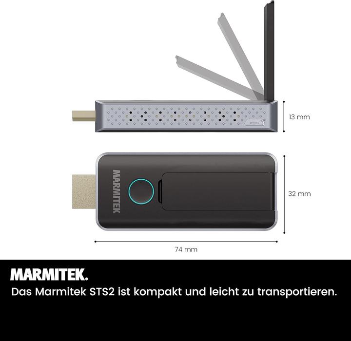 Actual product image Marmitek Wireless HDMI Presentation System with AirPlay, Miracast, USB-C, and 20 Presenter Support (20 m)