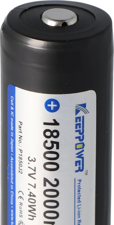 Immagine prodotto Keeppower Akku 18500, geschützt (1 pz., 18500, 2000 mAh)