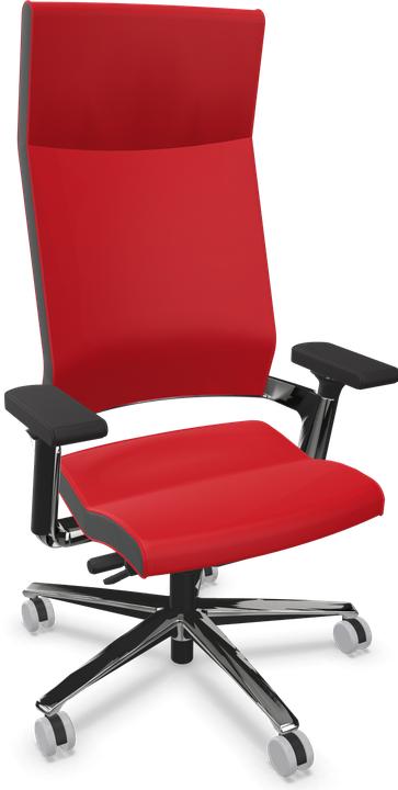 Poliert, Leder Premium Feuerrot