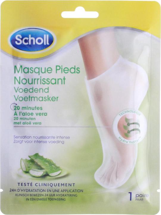 Scholl Nourishing Foot Mask Foot Mask Aloe Vera 1 Pair (Fussmaske)