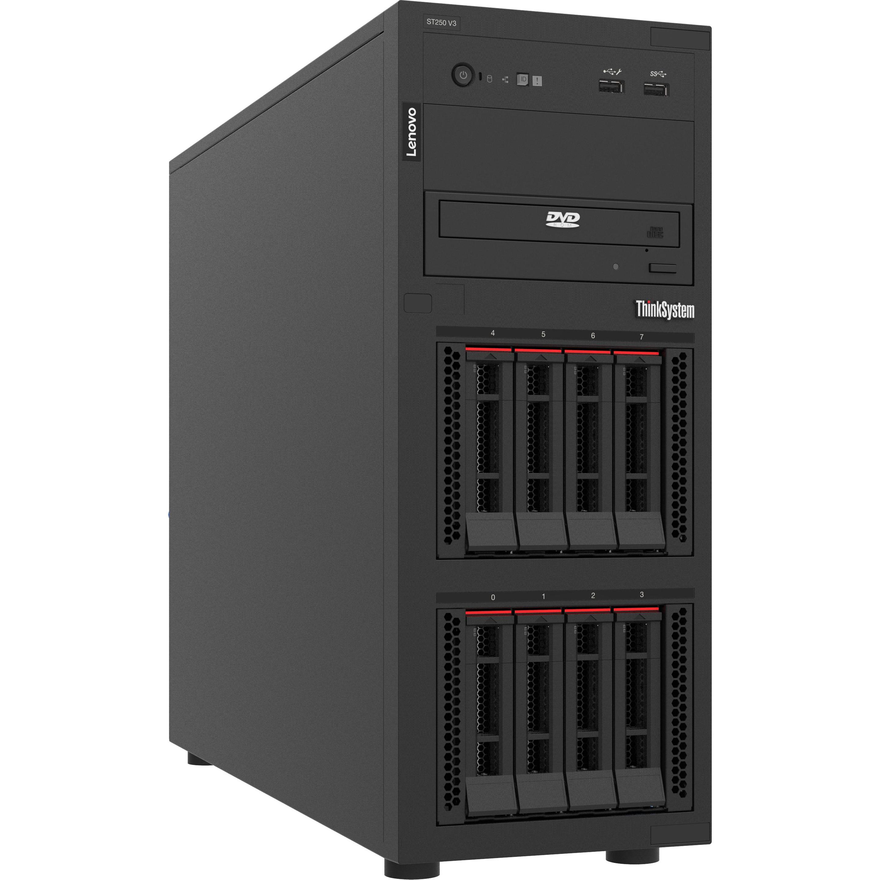 Lenovo ThinkSystem ST250 V3 1xIntel Xeon 6353P 8C - Server - 2,7 GHz (16 GB, Tower Server), Server