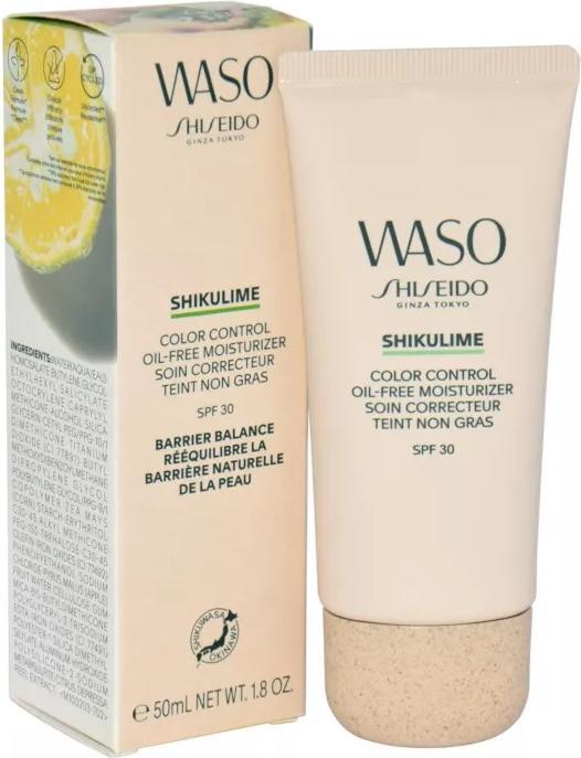 Productafbeelding Shiseido Waso - Shikulime Color Control Oil-Free Moisturizer (50 ml, Dagcrème, SPF 30)