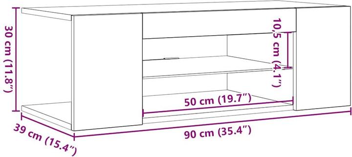 Immagine prodotto vidaXL TV-Schrank (39 x 90 x 30 cm)